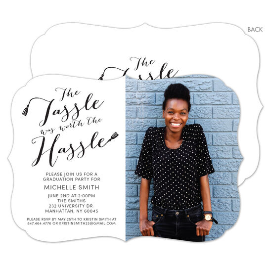 Tassle Photo Graduation Invitations